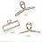 Mehayi 3 PCS Metal Large Claw Clips for Thick Heavy Hair, Strong Hold Big Non-Slip Hair Catch Barrette Jaw Clamp for Long Hair, Fashion Styling Accessories for Women Girls