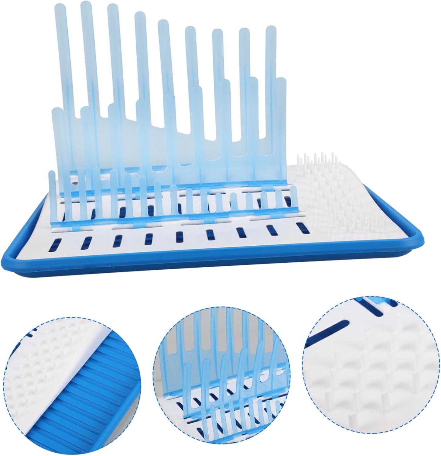 Portable Bottle Drying Rack with Drainer Tray Travel Friendly Storage for Bottles Mugs and Cups Easy to Clean and Scratch Design