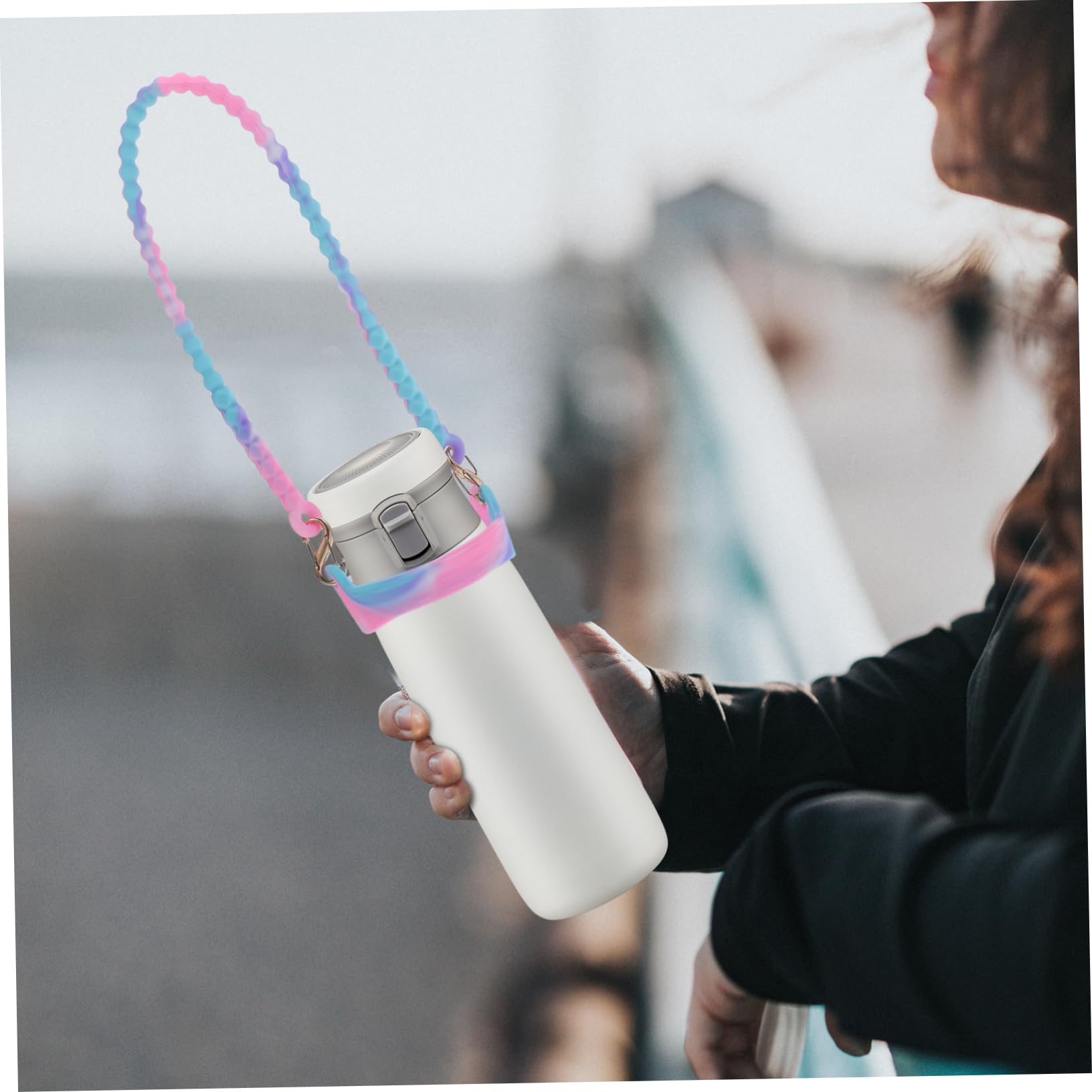 Toyvian 5 Sätze Flaschenbandhaltergurt Wasserflaschengurt Flaschentragegurt Wasserflasche Faltbare Wasserflaschen Tragegurt Edelstahl Laufflasche Großer Flaschenträger 2 Stücke * 5