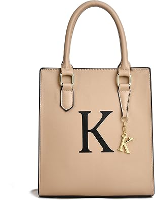 I IHAYNER Women Tote Bags Trendy Personalized Initial Shoulder Bag Top Handle Satchel Purse for Women Crossbody Hobo Handbags