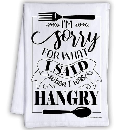 Miniatura 6 de I'm Sorry for What I Said When I Was Hangry - Funny Kitchen Towels Decorative Dish Towels with Sayings, Funny Housewarming Kitchen Gifts - Multi-Use