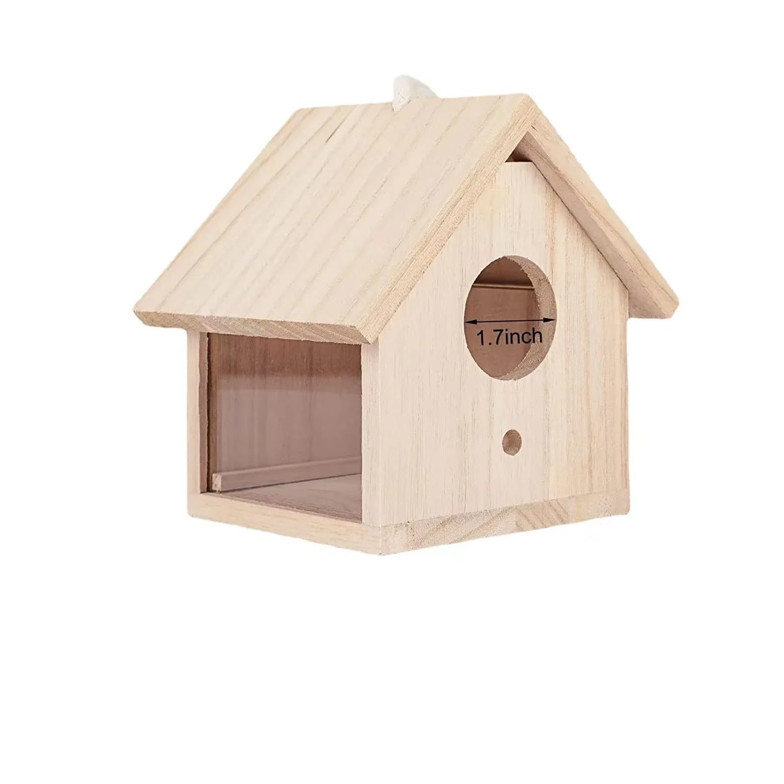 Cassetta nido per uccelli in legno Casette for uccelli for spazio esterno con palo in legno Casetta for for esterni Pensile da giardino Patio Decorativa for passero colibrì