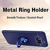 Vista 3 de Asuwish Funda protectora de silicona para Samsung Galaxy S8 Plus con protector de pantalla de vidrio templado y soporte para anillo Glaxay S8plus S