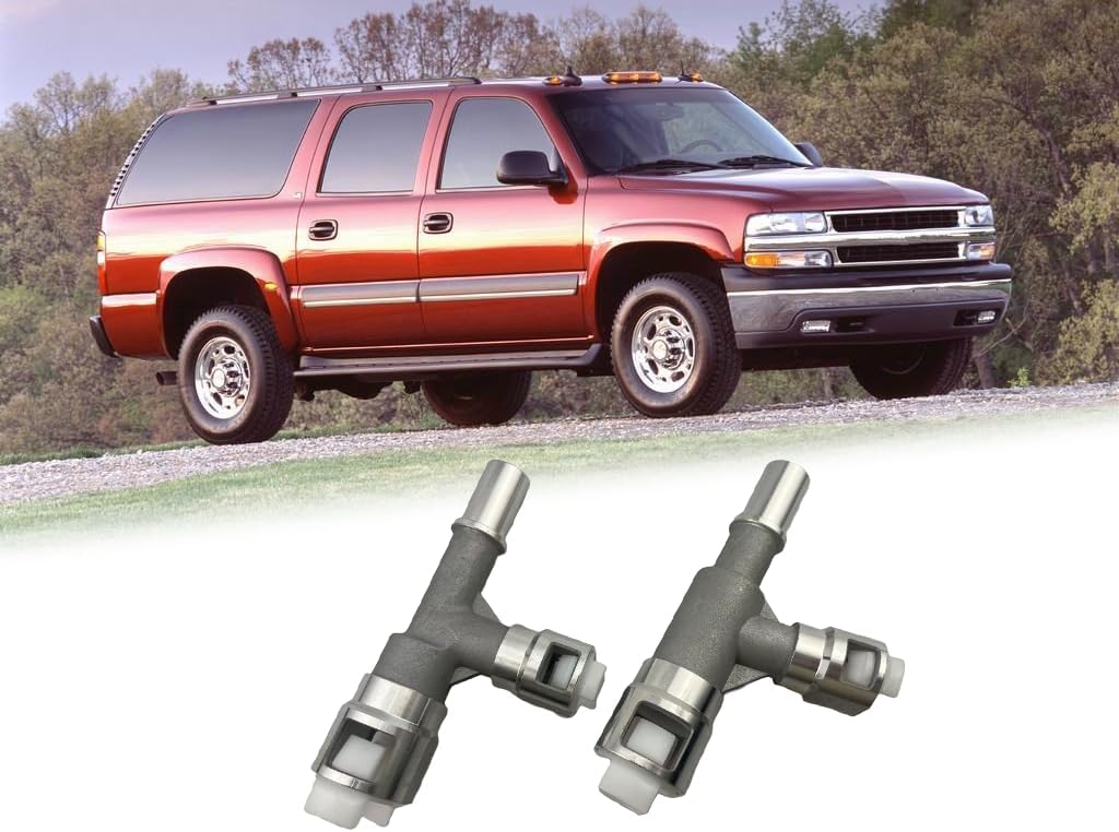 Aluminum Metal HVAC Heater Inlet Hose Tee Connector Fit for Cadillac Escalade for Chevrolet Silverado Suburban for GMC Sierra Yukon 2000-2014 Replace 15055342 15055343 800-414HP 800-413HP