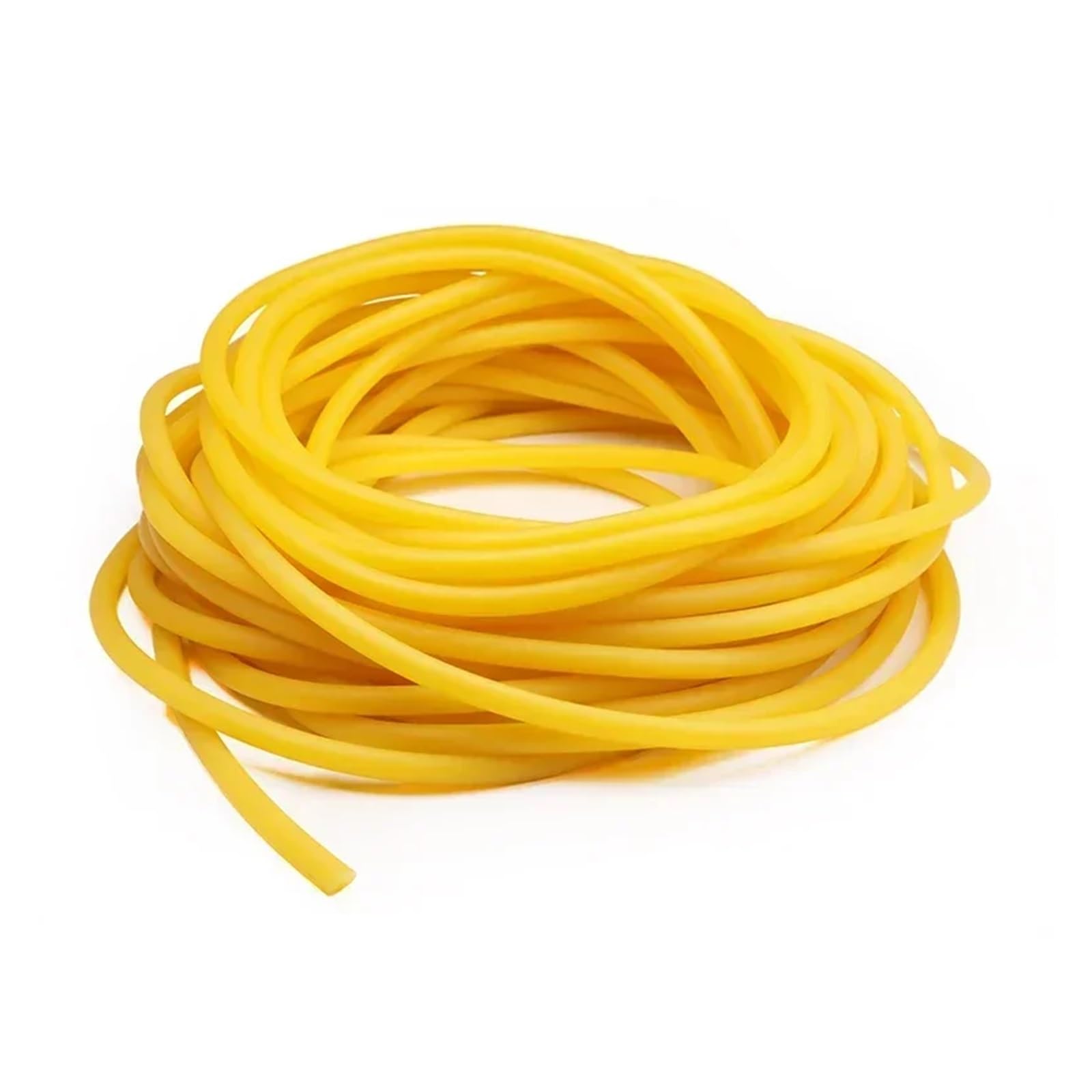 1~10m Tubi in gomma lattice naturale elastico giallo ad alta resilienza ID 1,6~18mm Fascia fitness(5 meters,14x18mm)