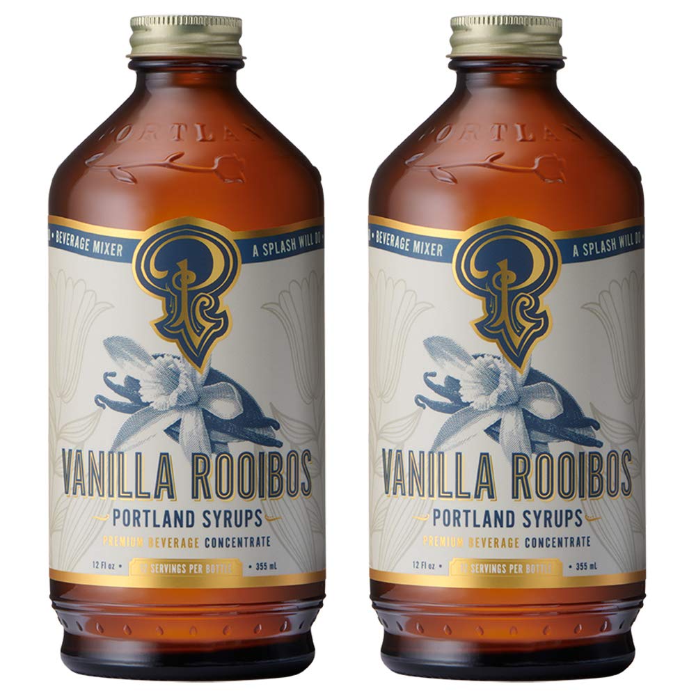 Portland Syrups Vanilla Spice Rooibos Syrup (12 Fl Oz (Pack of 2))