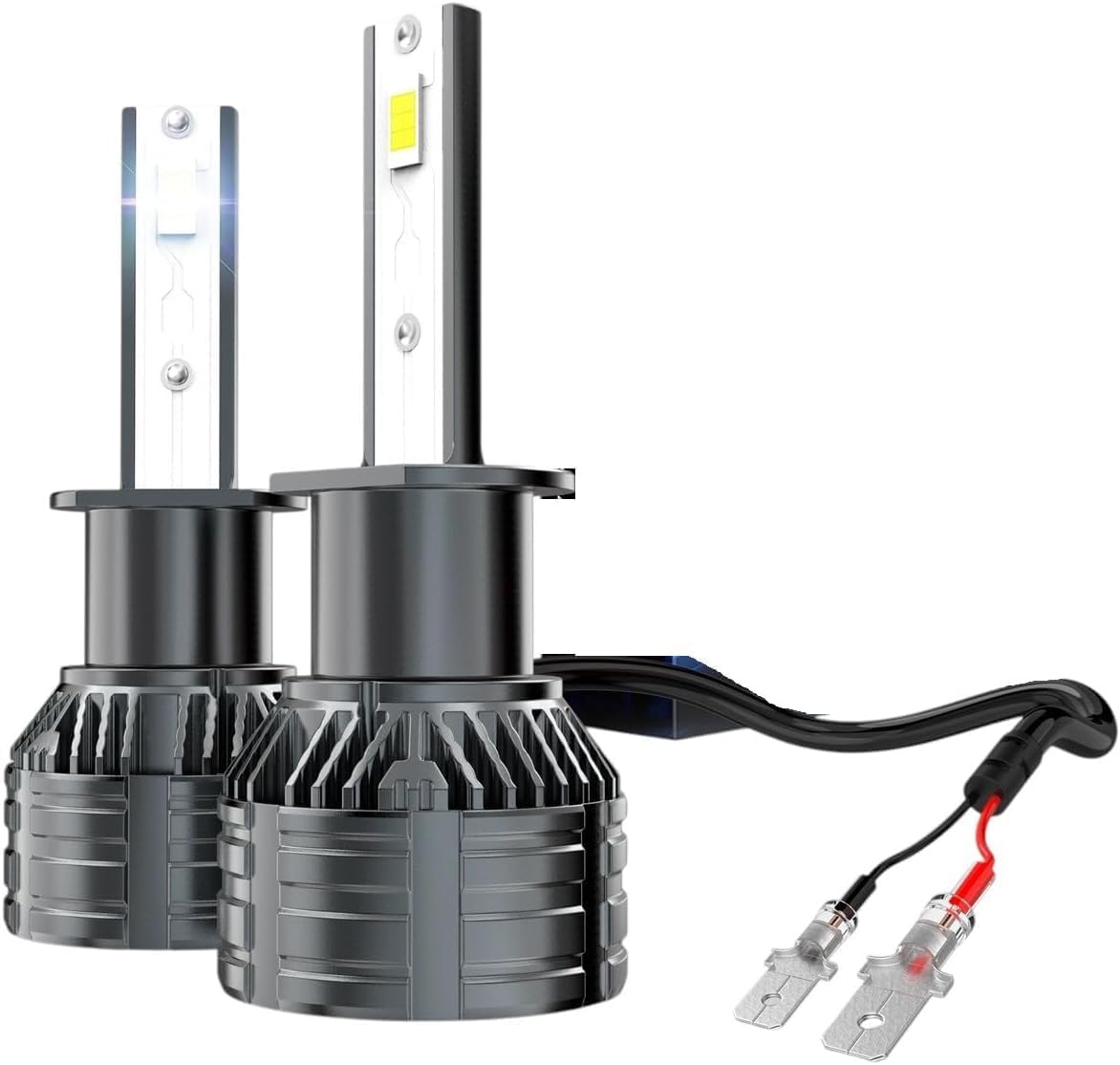 H1 LED Vehicle Bulb Lights 200W 24000LM Canbus Turbo Auto Lamp 6000K White CSP Plug & Play Fog Vehicle Bulb Replacement