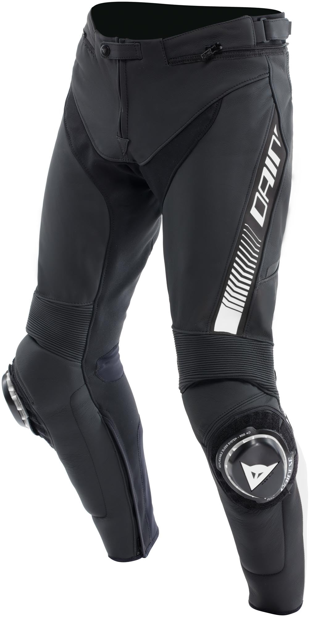 Dainese Super Speed S26 Skórzane spodnie motocyklowe, czarny/biały, 48
