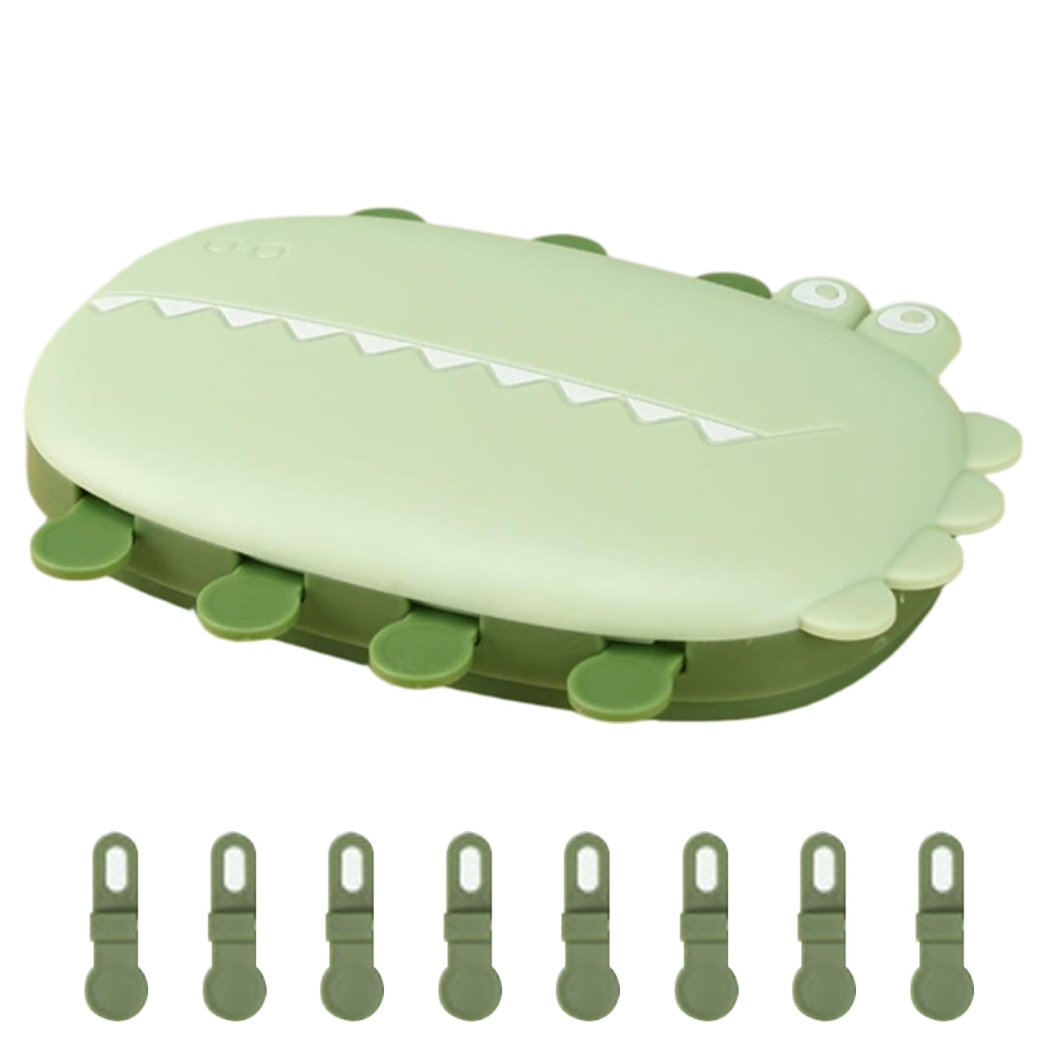 Hotainoys Toddler Popsicle Mold, 8-cavity Animal Popsicle Molds For Toddlers, Food-grade Silicone Fun Molds With Reusable Sticks & Crocodile Lid popsicles