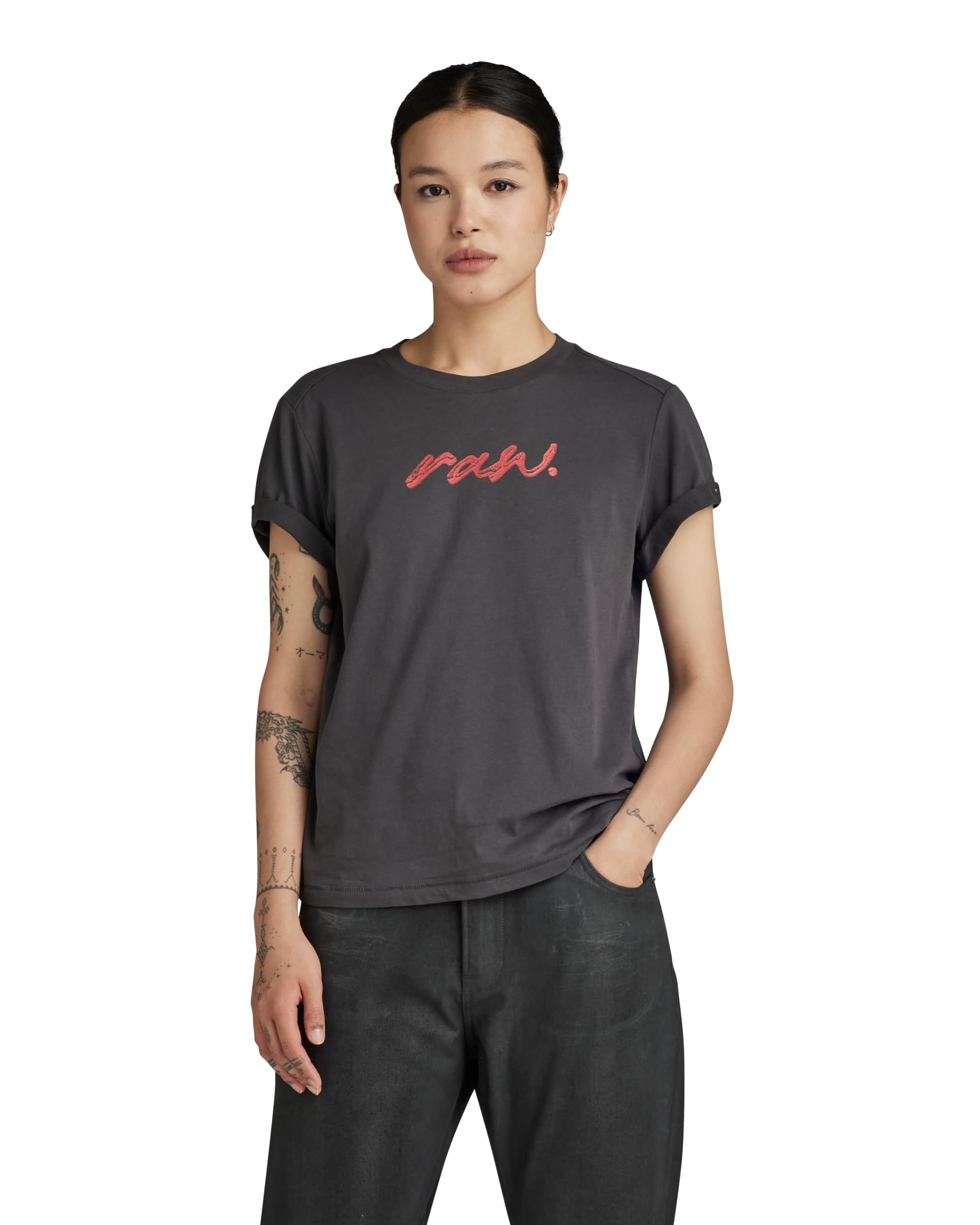 G-Star Women's RAW Dot Top, Grey (grey asphalt D24497-D626-G277), XXS