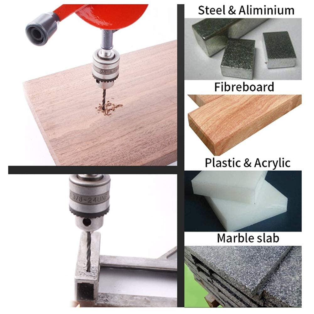 Chignole À Manivelle Perceuse À Main, Poitrine Perceuse À Double Pignon, Automatique Micro Manuelle Manivelle De Taraudage Machine Bois Pour Bois Plastique, Champ D'application: 0,8-10 Mm