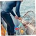 HONMEET Fishing Gear Float Ball Net Drop Net for Pier Fishing Easy to Clean Light Compact