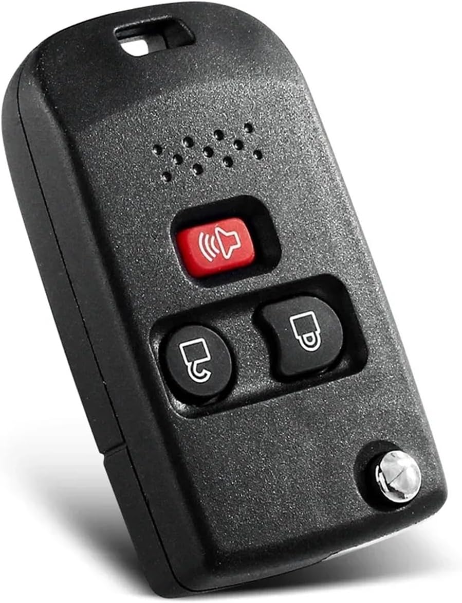10PCS Compatible with Ford Escape Exursion Explorer Mercury Lincoln Town Sport Flip Control Fob 3/4 Buttons Remote Car Key Shell Case(Model 2 FO21 Blade)