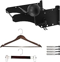 Vista 5 de Detach Depot Tour Pack - Soporte de montaje en pared para equipaje/casco, para Harley/Touring/Road King/Road Glide/Electra Glide/Street Glide &