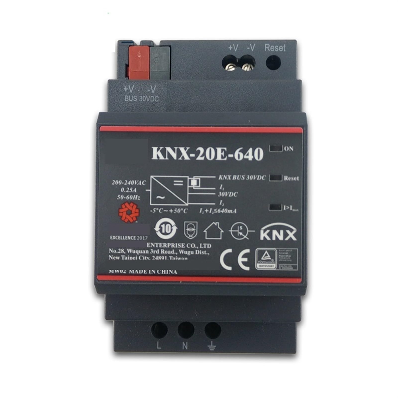 KNX-20E-640 640mA 30Vdc 20W KNX Power Supply KNX-20E with Integrated Choke 1Pcs