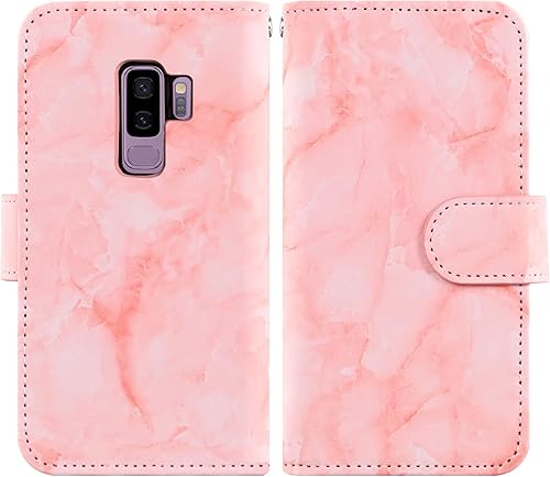 Miniatura 7 de Asuwish Funda de teléfono para Samsung Galaxy S9 Plus con protector de pantalla de vidrio templado y soporte de ranura para tarjeta de crédito con