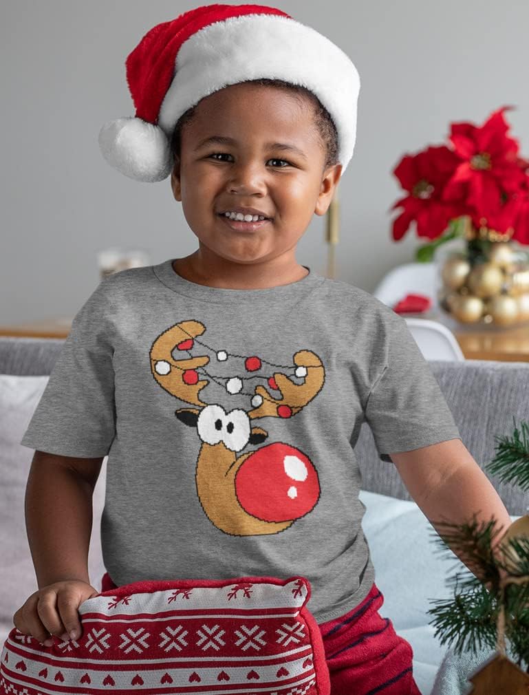 Camiseta de Reno Feo de Navidad para Niños con Dominican Republic