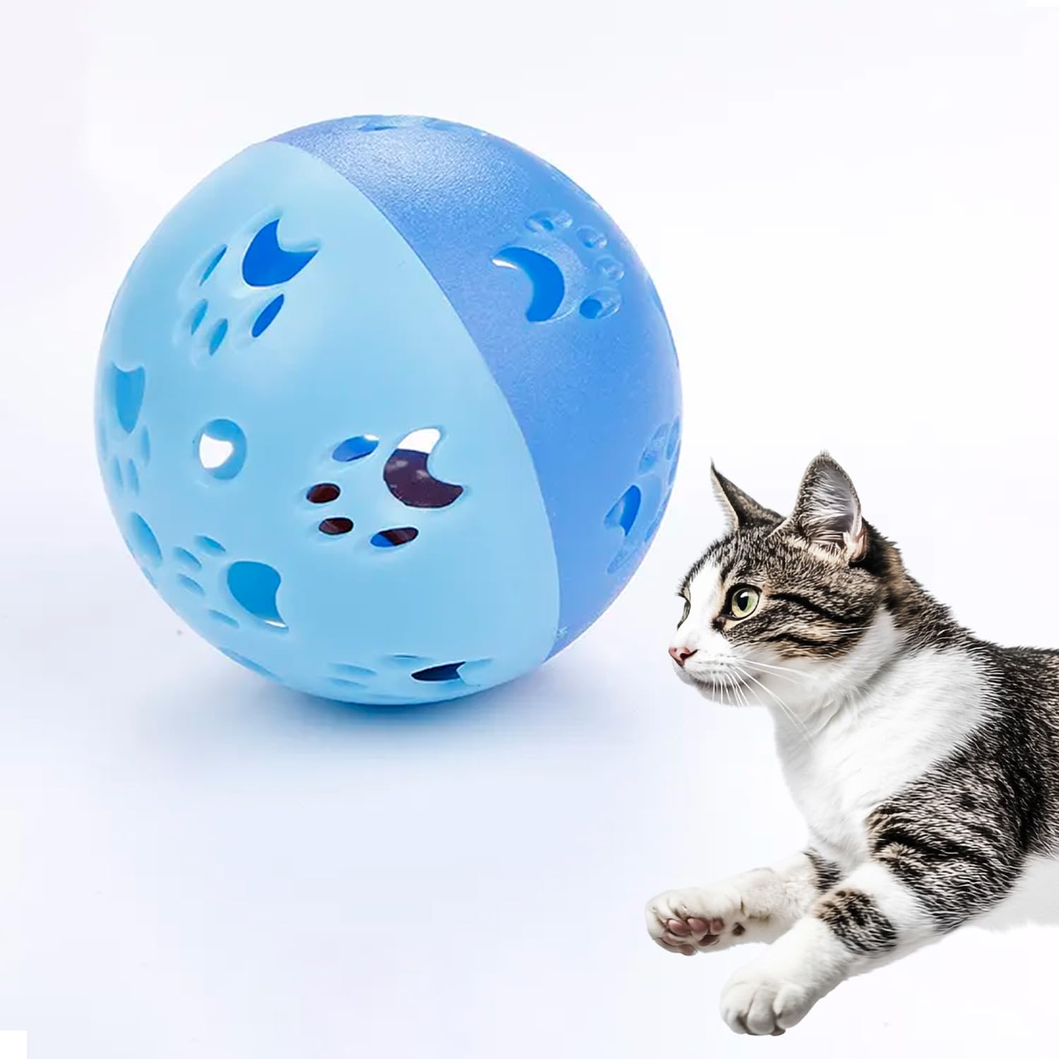 Petbabas Interactive Play Bell Ball for Dogs and Pets |Durable and Attractive 10 cm Ball |Playing and Attractive Bell Ba