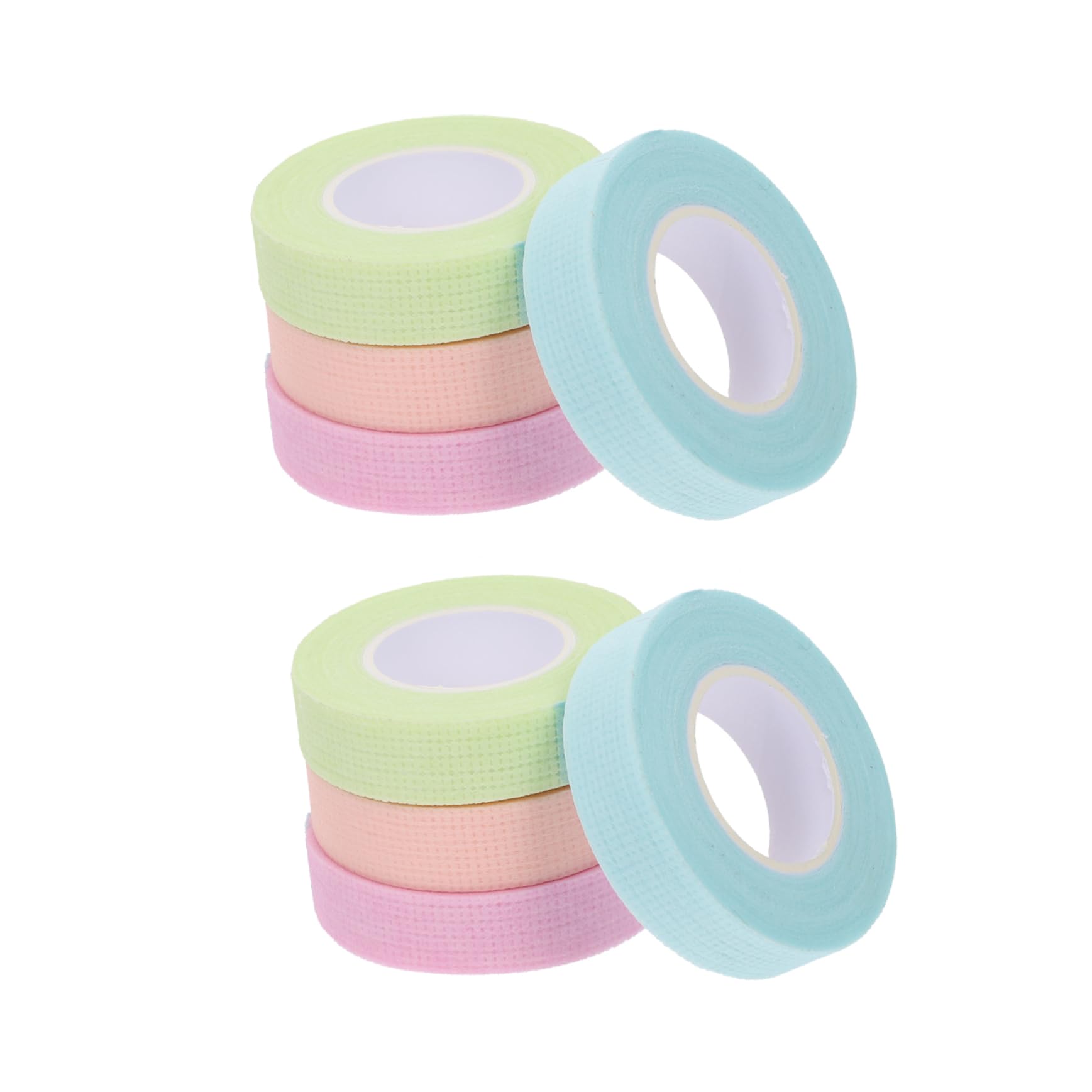 TOVINANNA Lash Extension Tapes 8 Rolls Non-woven Head Wraps for Eye Makeup Elastic Hair Bands