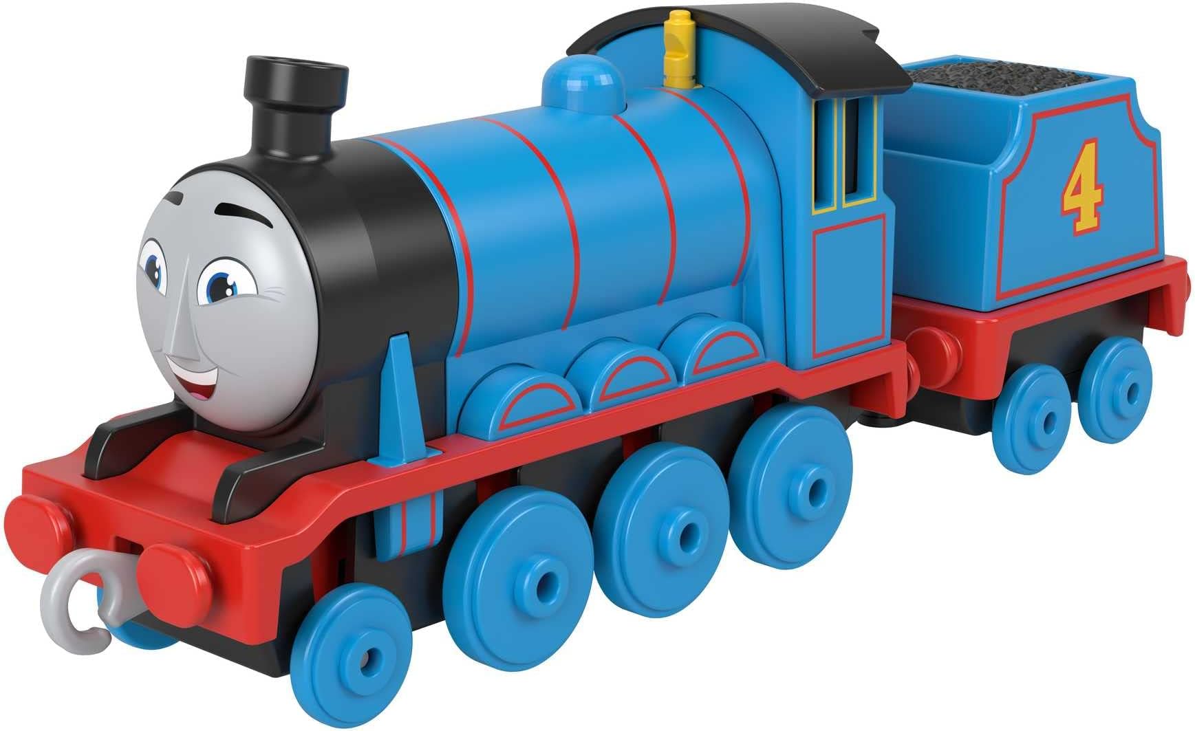 Fisher-Price Thomas & Friends Gordon Engine, die-cast Metal Push-Along Toy Train for Preschool Kids 3 Years and up