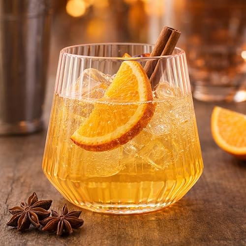 Miniatura 7 de 40 unidades de copas de vino, champán y whisky sin tallo irrompibles de plástico elegantes y duraderas de Origami Ripple, desechables