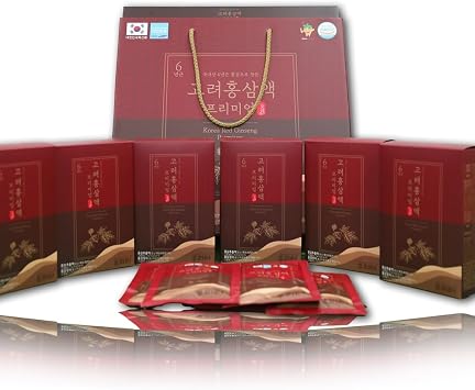Korea Premium Red Ginseng Extract 60ml/2.02fl.oz. x 30P Premium 6-Year-Old Red Ginseng, for Daily Energy, Pouch Type