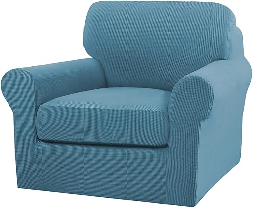 Miniatura 123 de Turquoize Fundas de sofá de 4 piezas para sofá de 3 cojines, funda de sofá suave para perros, fundas de sofá lavables con 3 fundas de cojín Biscotti