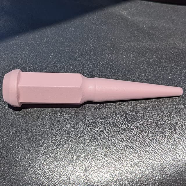 20 Pc M14x1.5 Flat Pink Spike Lug Nuts - Powder Coated - 4.5" Tall Compatible with 2007-2019 Dodge Charger SRT SXT 2009-2020 Challenger SRT Demon + moreW/Aftermarket Wheels