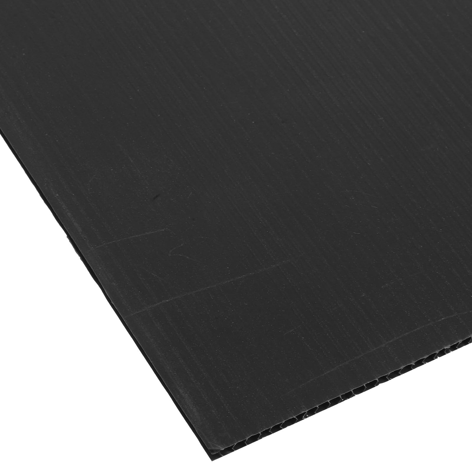 VALICLUD 10 Feuilles de Plastique Ondulé Noir 40x30x0,4 Cm Légères et Résistantes pour Fournitures Scolaires et Panneaux Publicitaires DIY
