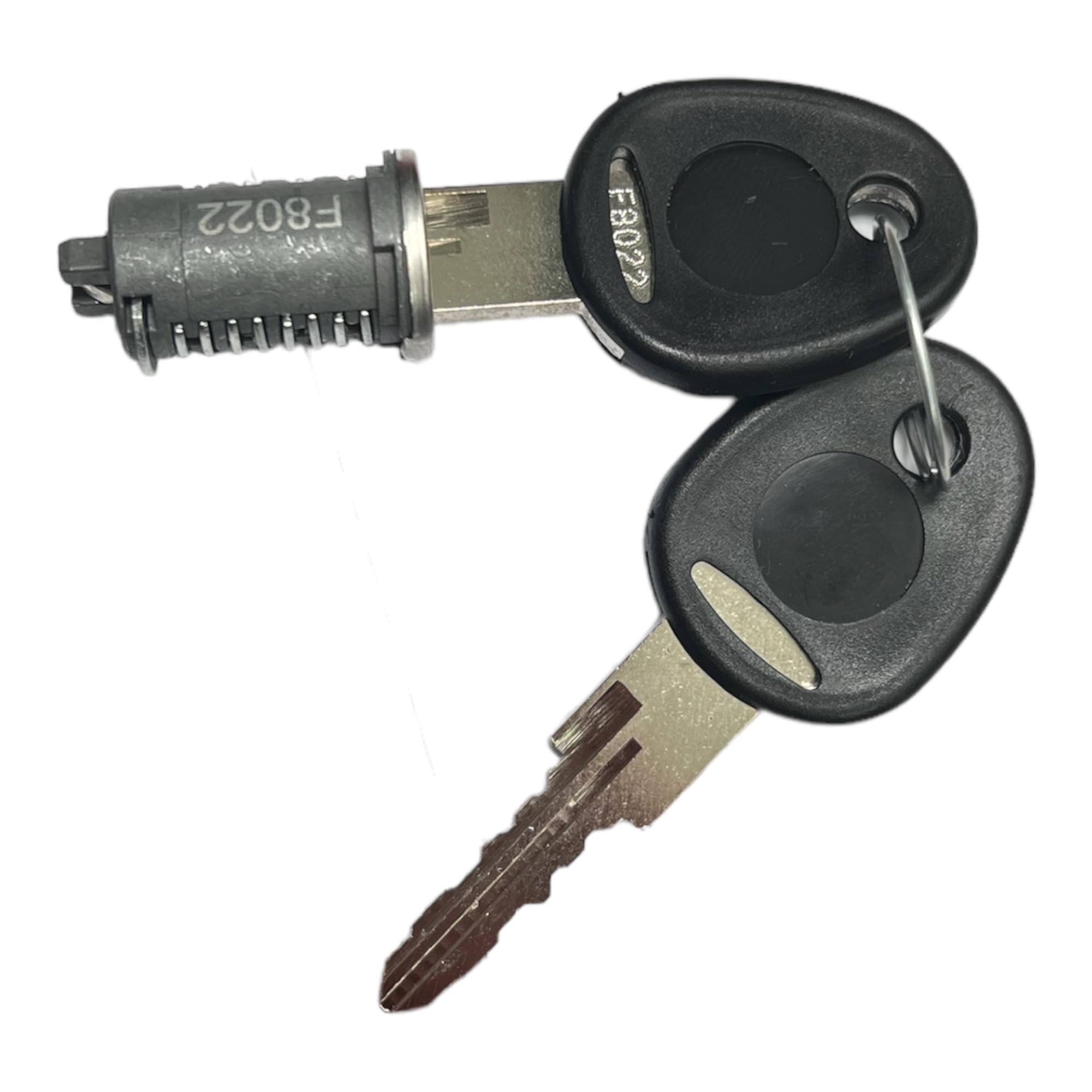 pro-Styling Cylinder wtykowy do drzwi + 2 x zamek na klucze, do przyczepy kempingowej, przyczepy kempingowej, kampera, nowego systemu, kolor czarny