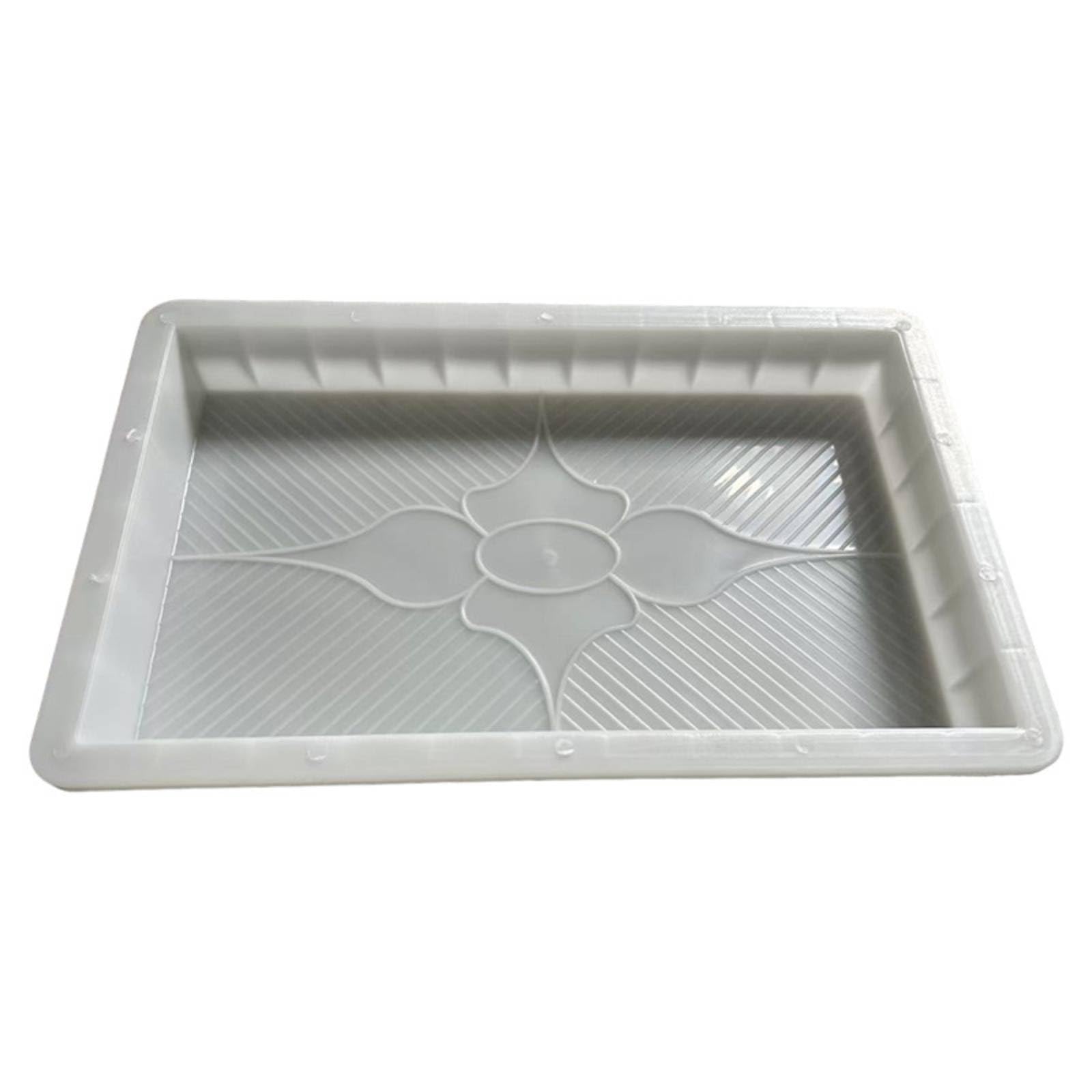 Molde rectangular hormigón reutilizable en polipropileno para suelo