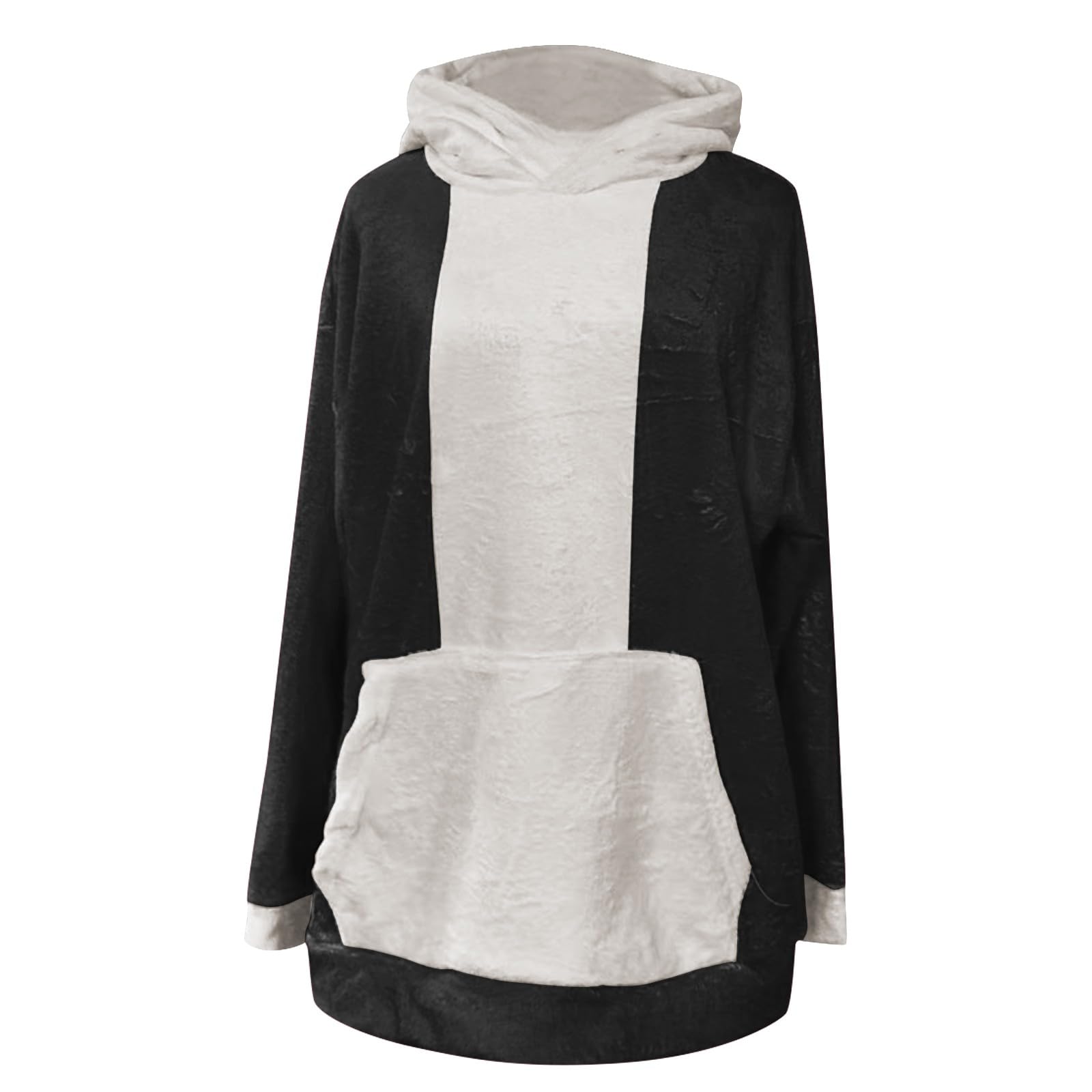 De Marca Camisa Deportiva con Capucha, Holgada, Terciopelo, Color Patchwork Navideño, Tamaño Y Moderna, Cómoda. Sudadera Sin Mangas Hombre (Black, XXXXXXL) Ropa Deporte Camiseta Ciclismo