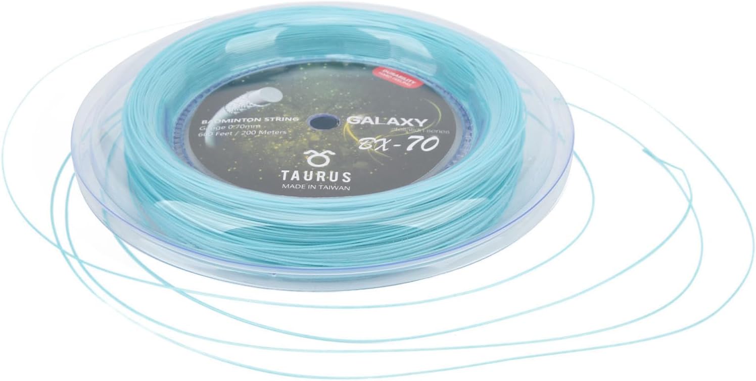 Powerti BX70 Badminton Rackets String High Elastic Nylon Badminton Racket String 0.7mm Badminton String 200m Reel