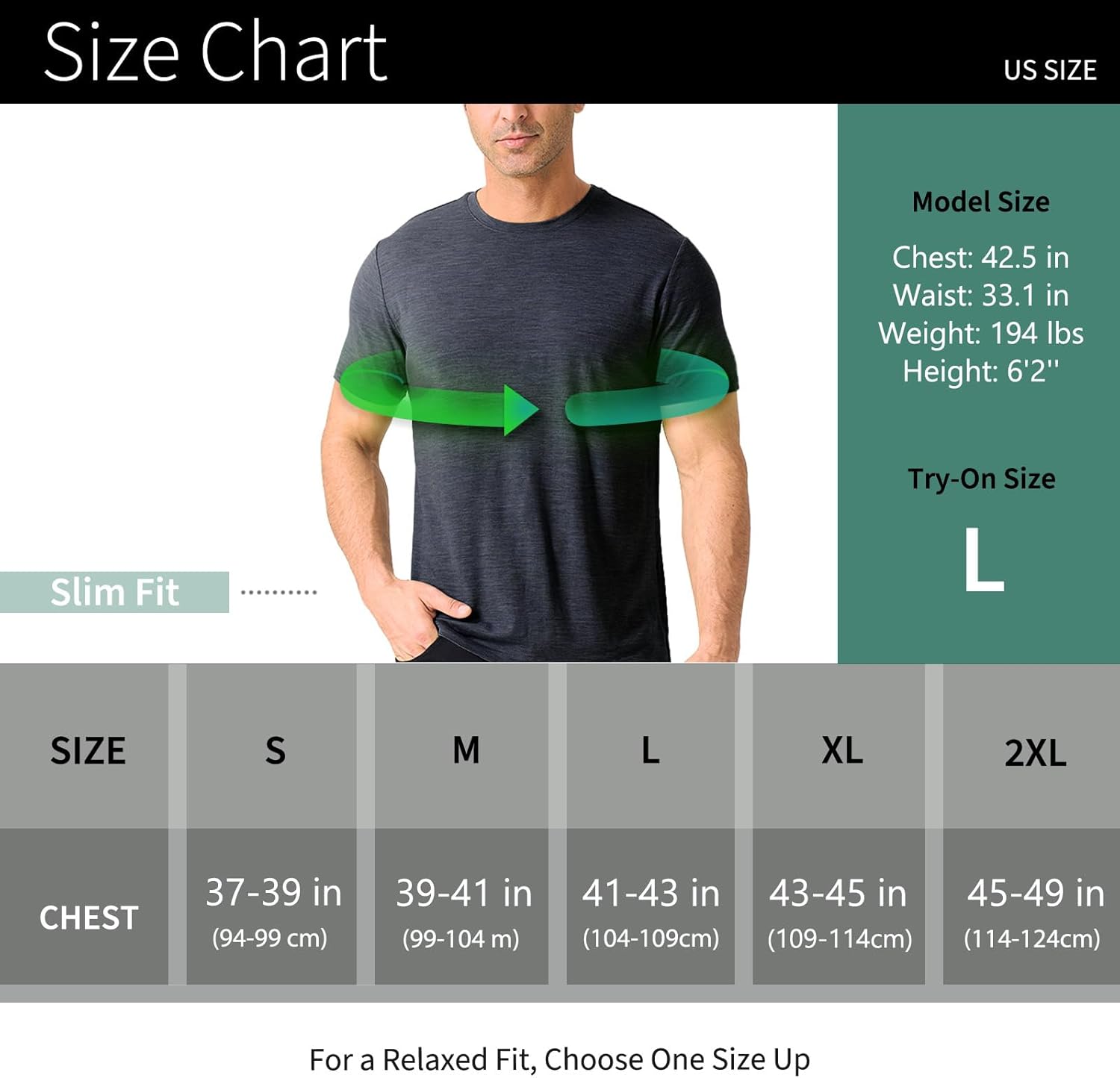 Merino Protect 100% Merino Wool T Shirts for Men Odor Resistance Base Layer Hiking Travel T-Shirt Soft Undershirt - Image 7