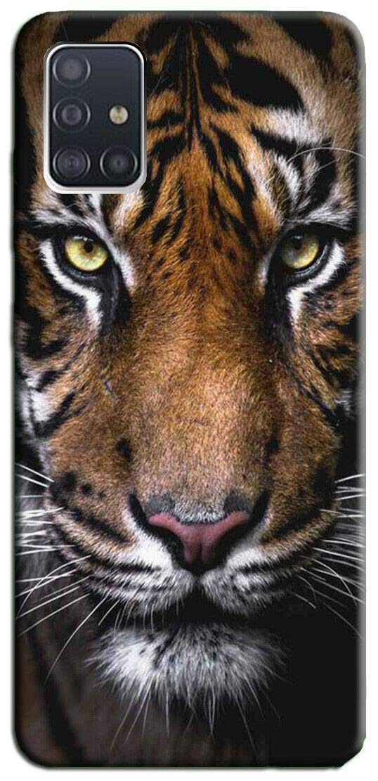 Mixroom - Cover Custodia Back case In TPU Silicone Morbido Per Oppo A52 Fantasia Tigre H124
