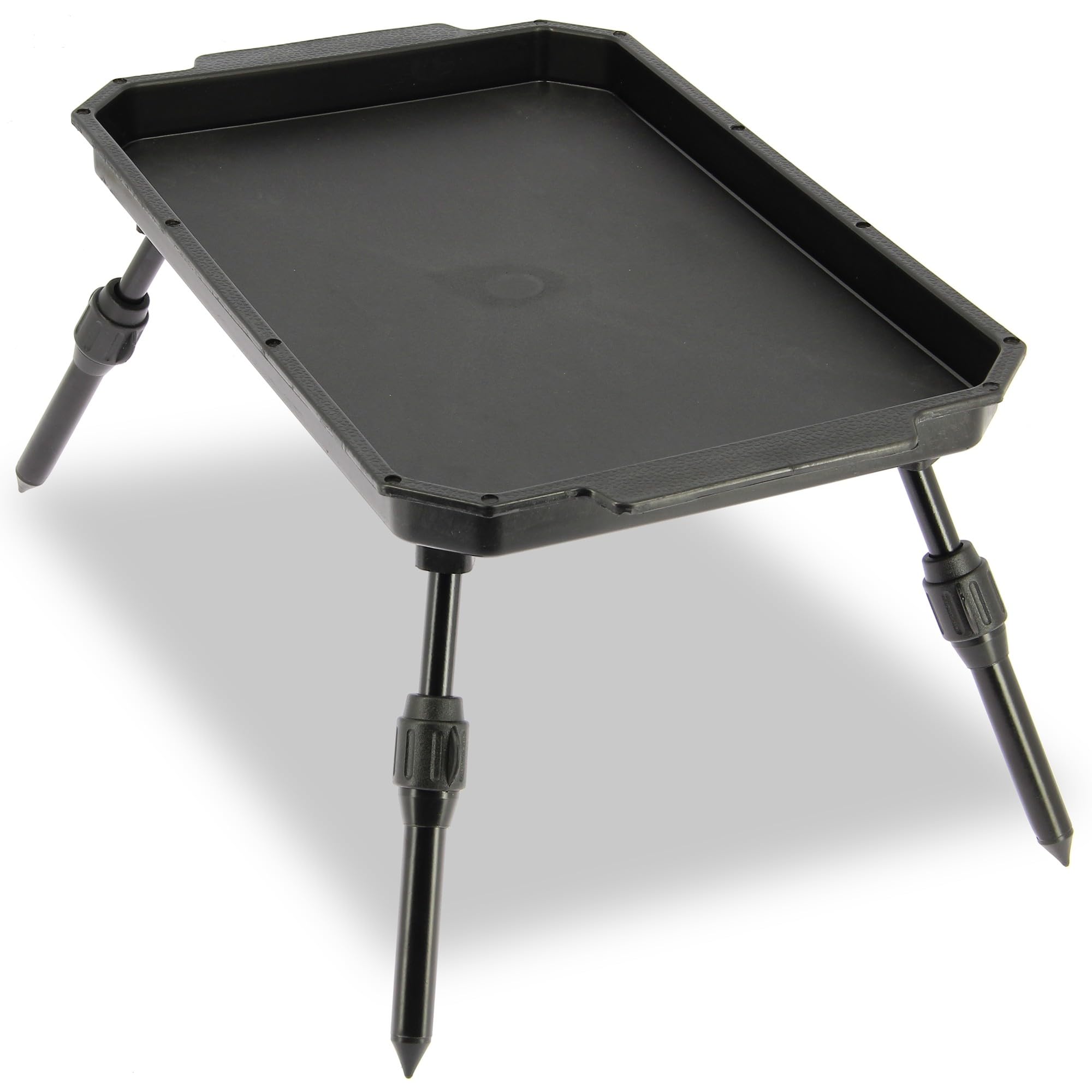 DNA Leisure Mesa de cebo para pesca, patas ajustables, plástico duradero, ligero