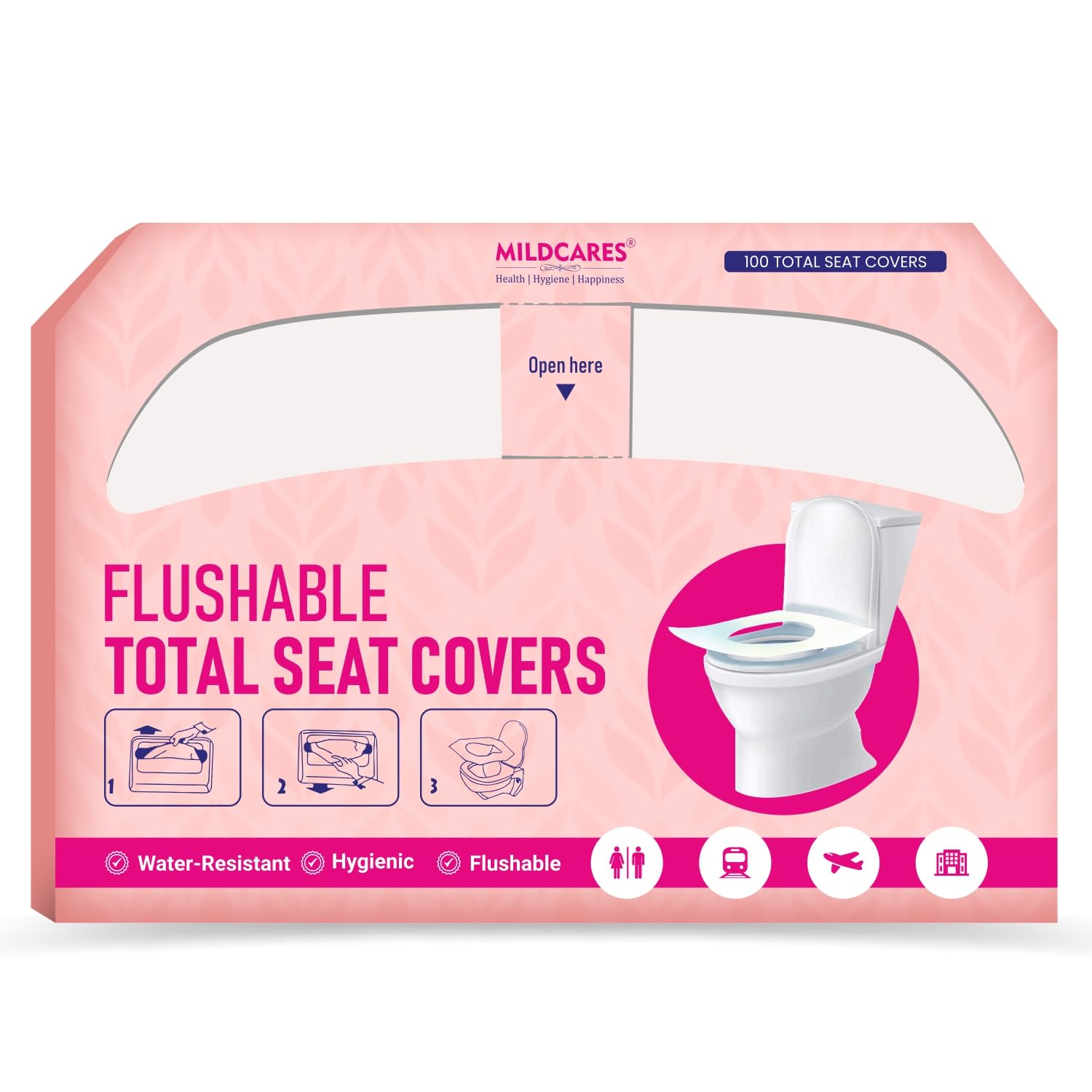 See full amazon price history chart for MILDCARES Disposable Toilet Seat Covers (Pack of 1-100 Sheets) | No Direct Contact With Unhygienic Seats | Protects Against Germs For Public Toilets & Travel Essentials | Flushable & Nature Friendly MILDCARES Disposable Toilet Seat Covers (Pack of 1-100 Sheets) | No Direct Contact With Unhygienic Seats | Protects Against Germs For Public Toilets & Travel Essentials | Flushable & Nature Friendly (B0BTHCHN21) Amazon Price History, Amazon Price Tracker