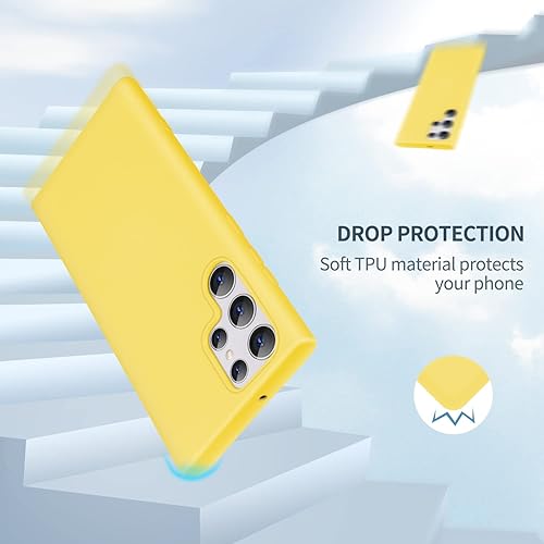 Miniatura 5 de Funda para Galaxy S22 Ultra, silicona líquida, delgada, suave, TPU, protección de cuerpo completo, a prueba de golpes, para Galaxy S22 Ultra de 6.8