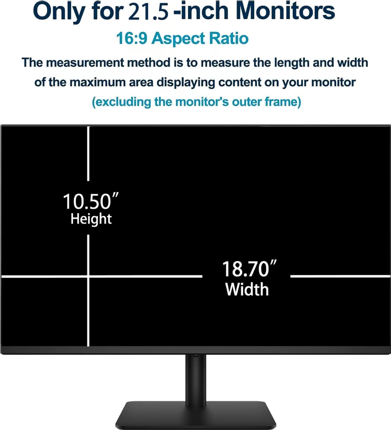 Anti-Spy Screen for Monitors – 30° Side-View Privacy + Anti-Glare | Snap-On/Adhesive Install | Fits Dell, HP, Samsung LG & More (21.5'' Privacy Screen (16:9), [2 Pack])