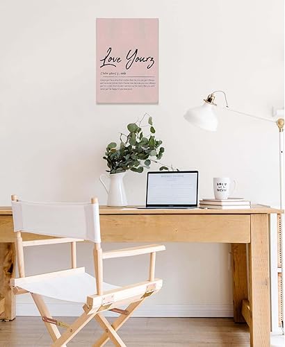 Miniatura 5 de BIWSHA Lienzo decorativo para pared con texto en inglés "Love Yourz" con texto en inglés "Love Yourz" con texto en inglés "Love Yourz" (11 x 14
