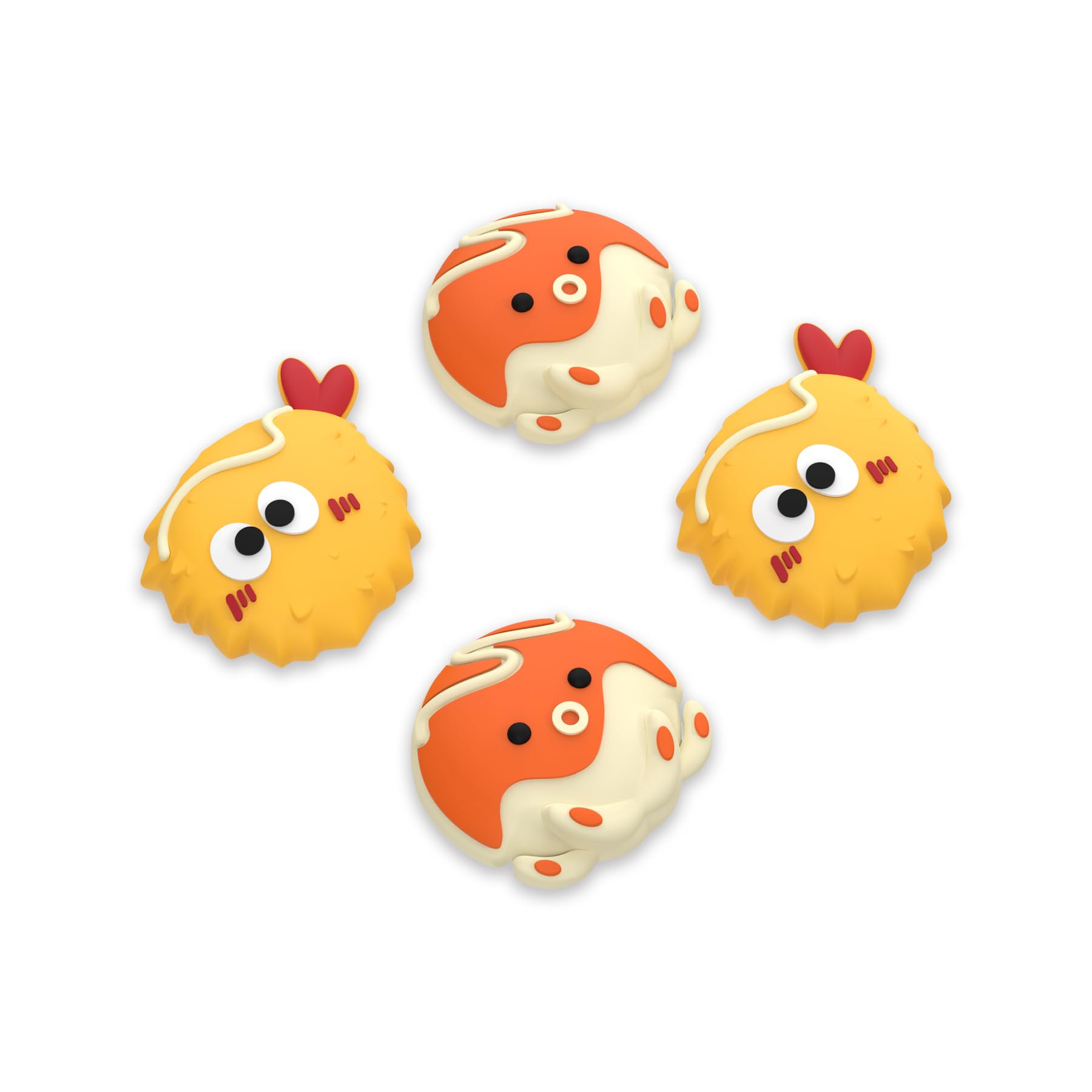 PlayVital Chubby Piggy Cute Thumb Grip Caps for PS5/4 Controller, Silicone Analog Stick Caps Cover for Xbox Series X/S, Thumbstick Caps for Switch Pro Controller — view 25