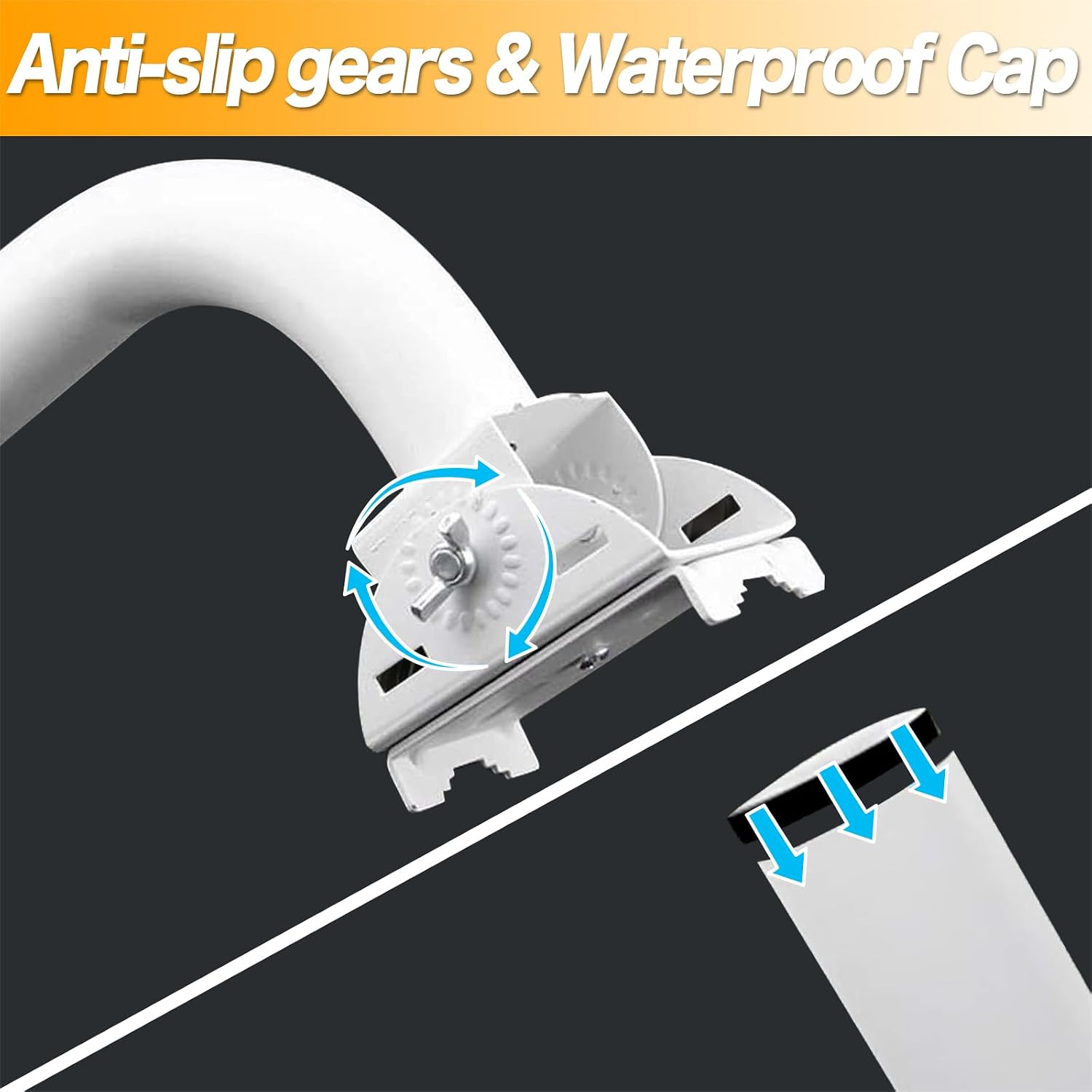 Networks Pole Mount Bracket, Universal 150° Adjustable Pole & Wall Mount for Ubiquiti Networks Unifi Access Point, Outdoor Point-to-Point WiFi CPE Client Bridge (2-Pack)