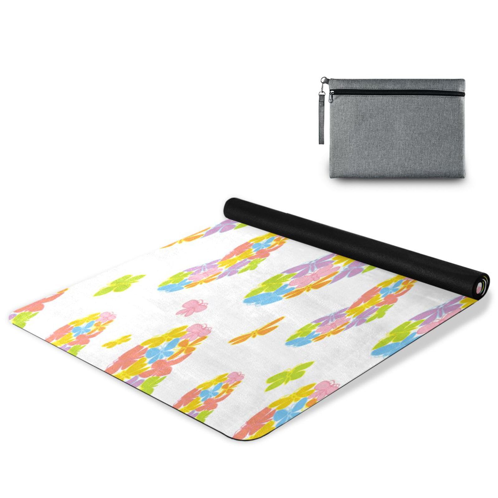 pnyoin Heart Pattern Color Love Yoga Mat for Women Men 71