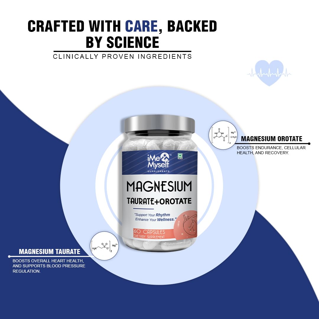 iMeMyself Magnesium Taurate & Orotate Capsules | 60 Veg Capsules — Amazon image 2