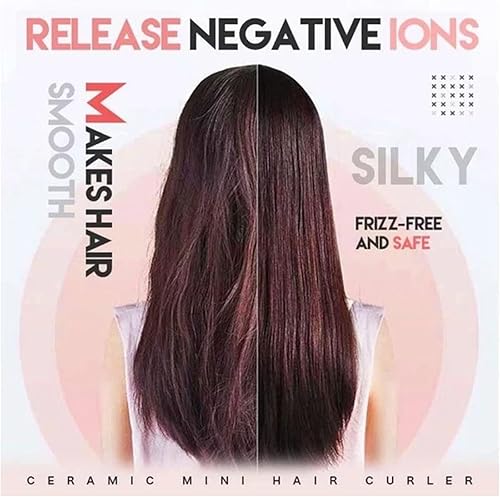 Miniatura 4 de Werdeny - Mini rizador de pelo de cerámica para cabello corto, mini rizador de pelo para cabello corto y fino, mini rizador de cerámica 2 en 1 y