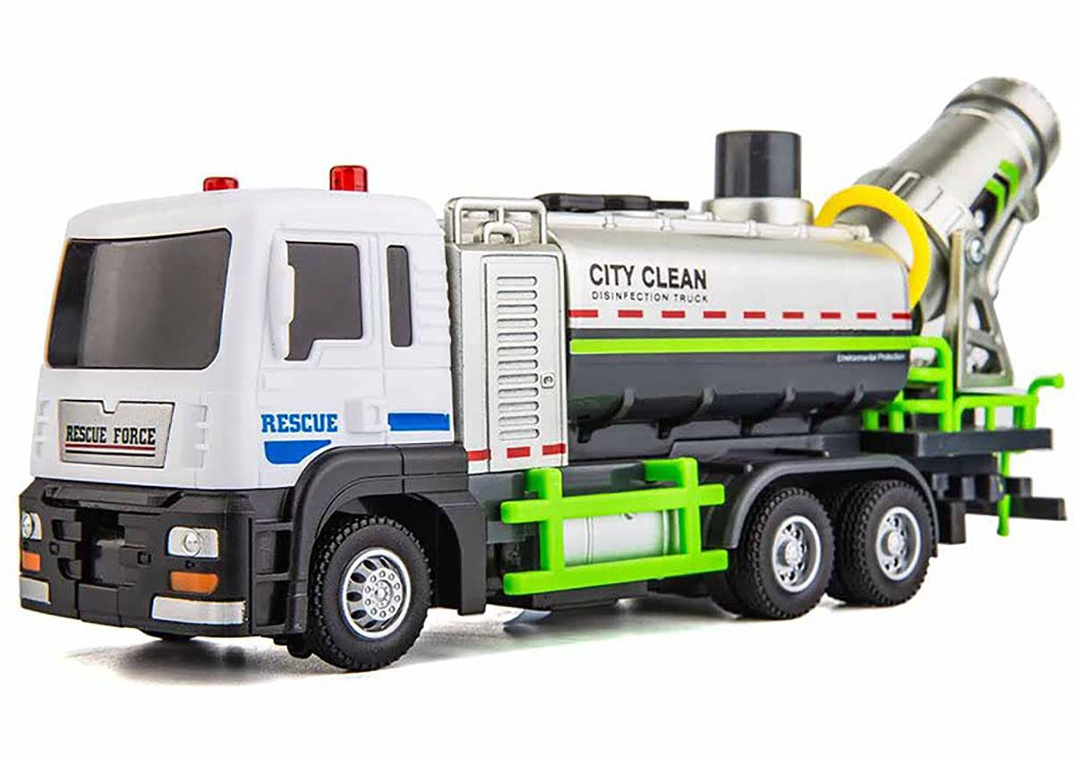 Magicwand® 1:32 Scale Die-Cast Water Spray Fire-Brigade Truck with Pull Back Action,Music & Lights 【Pack of 1】【Multi-Colored】…