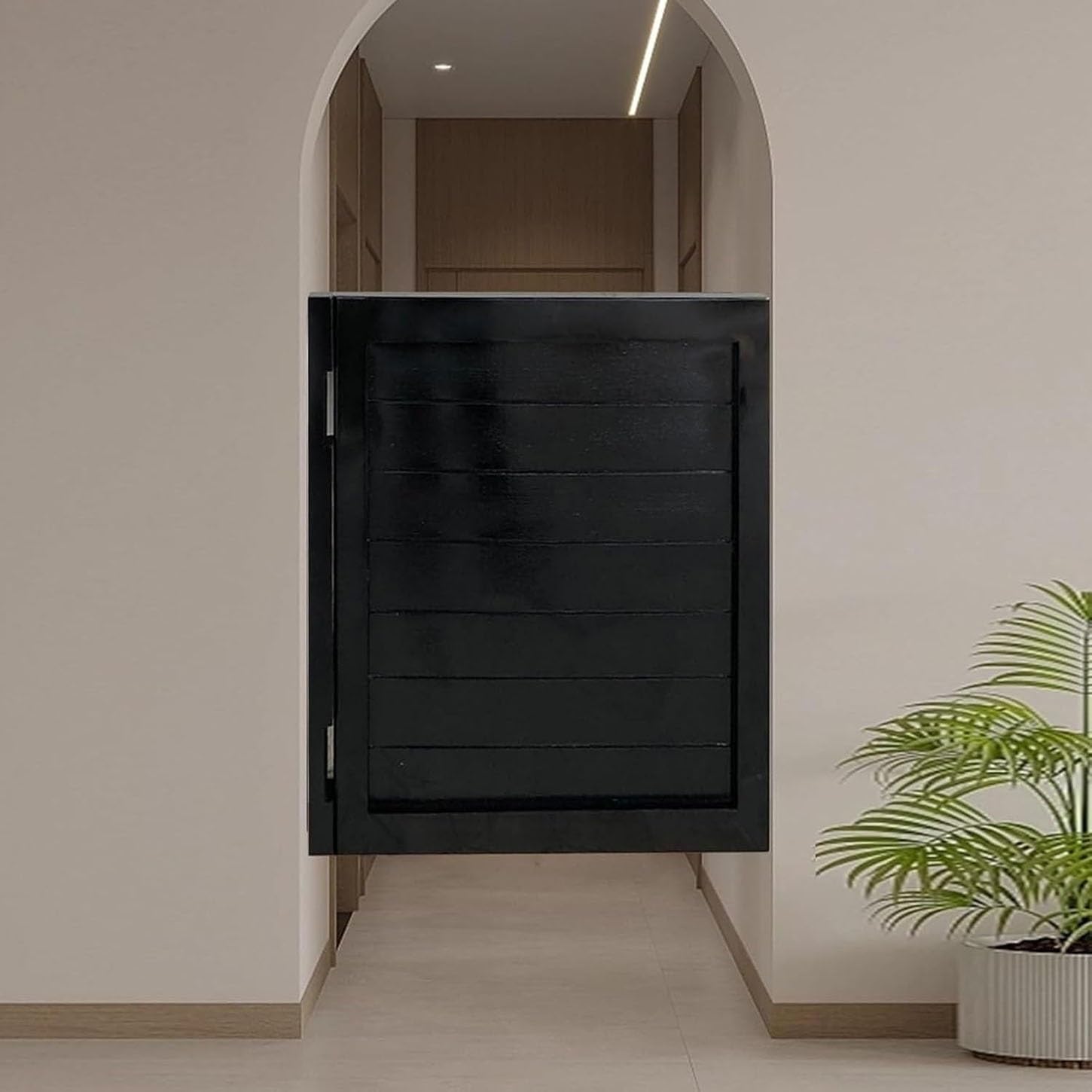 Portes intérieures préfabriquées pour optimiser les couloirs étroits
