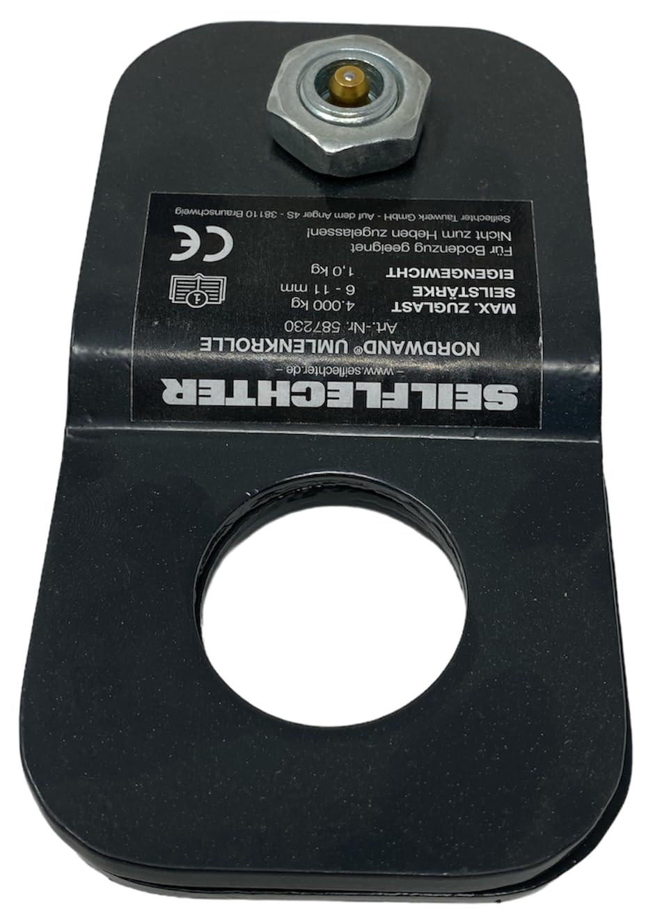 Seilflechter - Klappbare Umlenkrolle für Seile mit Ø 6-11 mm, 4 t Zuglast, pulverbeschichteter Stahl
