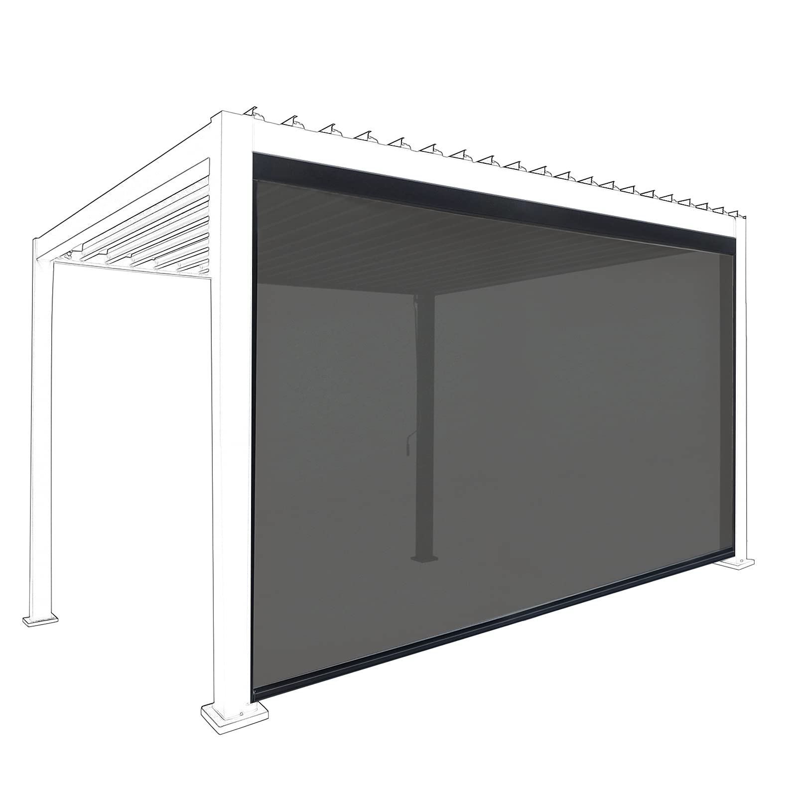 Buy Sunnyglade Patio Adjustable Pergola Shade,Replacement Retractable