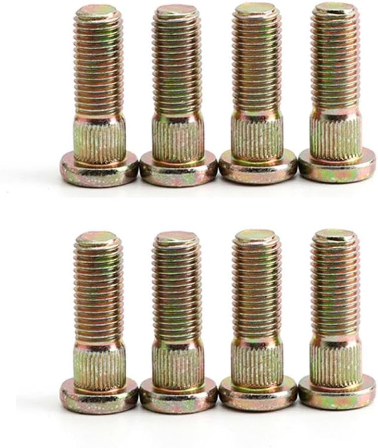 M10x1.25 Spline Wheel Stud 10 9 Steel Compatible with ATV UTV Go Kart Buggy Quad Bike Models(16 pcs)